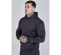 SikSilk Men's Overhead Muscle Fit Smart Hoodie Grey