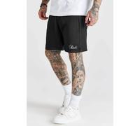 SikSilk Men's Oversized Fit Essentials Shorts Black