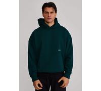 SikSilk Men's Oversized Fit Overhead Graphic Hoodie Green