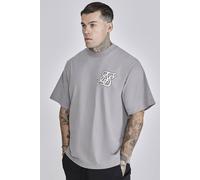 SikSilk Men's Oversized T-Shirt in Grey | Size: Small SikSilk Grey S