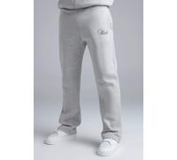 SikSilk Men's Relaxed Fit Essentials Track Pants Grey Marl