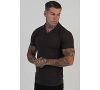 SikSilk Men's Revere Polo in Brown | Size: Small SikSilk Brown S