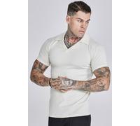 SikSilk Men's Revere Polo in Ecru | Size: Large SikSilk Ecru L