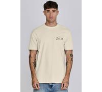 SikSilk Men's Signature T-Shirt in Ecru | Size: Large SikSilk Ecru L