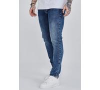 SikSilk Men's Slim Fit Jeans in Blue | Size: 30 SikSilk Blue 30