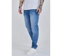 SikSilk Men's Slim Fit Jeans in Blue | Size: 30 SikSilk Blue 30