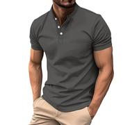 Siksilk Men's T-Shirt Pack of 5 - Prime - Large Summer Shirts, Turtle Neck, Fashion Styles - Clearance Grey