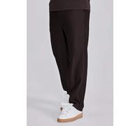 SikSilk Men's Tapered Fit Ribbed Smart Pants Brown