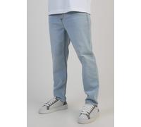 SikSilk Men's Tapered Fit Washed Look Jeans Light Blue