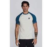 SikSilk Men's Tech T-Shirt in Ecru | Size: Small SikSilk Ecru S