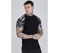 SikSilk Men's White Venetian T-Shirt | Size: Medium SikSilk White M