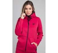 SikSilk Womens Exhibit Athlete Track Jacket in Pink - Size 16 UK