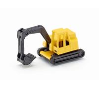siku 0801, Excavator, Metal/Plastic, Yellow/Black, Movable excavator (US IMPORT)