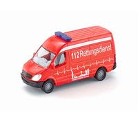 siku 0805, Ambulance, Metal/Plastic, Red, Versatile, Toy vehicle for children