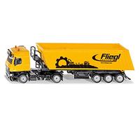SIKU 1:50 SCALE MB LORRY WITH FLIEGL TIPPING TRAILER