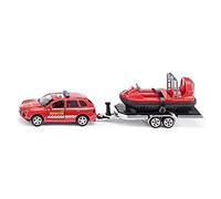 SIKU 1:55 SCALE CAR WITH TRAILER AND HOVERCRAFT