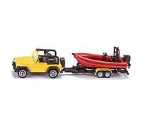 Siku Jeep With Boat - Scale 1/87
