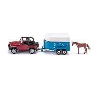 SIKU 1:87 SCALE JEEP WITH HORSE TRAILER