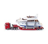 siku 1849, Heavy Load Transporter with Yacht, 1:87, Metal,Plastic, Multicolour, Rubber tyres