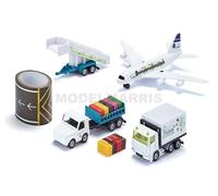 siku 6312, Airport Set, Metal/Plastic, White, Incl. commercial aircraft, caterin