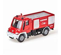 siku 1068, Unimog Fire Brigade, 1:87, Metal/Plastic, Red, Rubber tyres, Toy vehicle for children