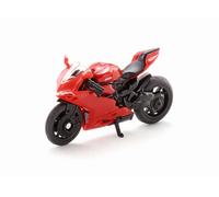 siku 1385, Ducati Panigale 1299 Motorbike, Metal/Plastic, Red, Fold-out stand