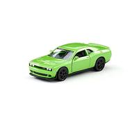 siku 1408, Dodge Challenger SRT Hellcat, Metal,Plastic, Green, Opening doors, Toy car for children
