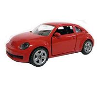 siku 1417, VW Beetle, Metal,Plastic, Red, Opening doors, Rubber tyres