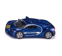 siku 1541, Bugatti Chiron Police Car, Blue, Metal,Plastic, Rubber tyres, Opening bonnet