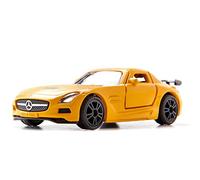 siku 1542, Mercedes-Benz SLS AMG Black Series sports car, Metal,Plastic, Orange, Opening gull-wing doors, Rubberised tyres