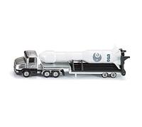 siku 1614, Low Loader with Rocket, Metal,Plastic, Silver,White, Folding launcher, Removable rocket