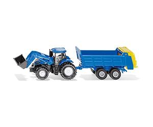 SIKU 1630 New Holland Tractor Loader + Universal Spreader Die-Cast Model Toy Farm