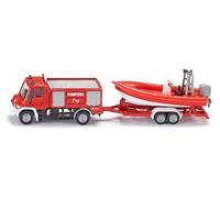 Siku Unimog Fire engine with boat