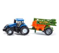 siku 1668, Tractor with Crop Sprayer, Metal,Plastic, Blue,Orange, Mo (US IMPORT)