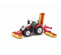 siku 1672, Steyr Tractor with Pöttinger Combination Mower, Metal,Pla (US IMPORT)