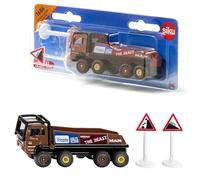 siku 1686, HS Schoch 8x8 MAN Truck-Trial, Metal,Plastic, 1:87, Brown, Incl. 2 warning signs, Compatible with other siku models of the same scale
