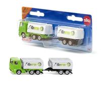 siku 1690, Lorry with Tanker Body and Trailer, Metal,Plastic, 1:87, Green,White, With tandem axle, Can be combined with siku models of the same scale