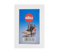 siku 1722, Linde Forklift, 1:50, Metal/Plastic, Red, Movable fork, Incl. 2 palle