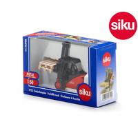 siku 1722, Linde Forklift, 1:50, Metal/Plastic, Red, Movable fork, Incl. 2 palle