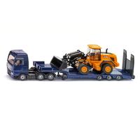 siku 1790, MAN lorry with low loader and JCB wheel loader, 1:87, Met (US IMPORT)