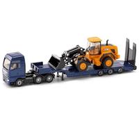 siku 1790, MAN lorry with low loader and JCB wheel loader, 1:87, Metal/Plastic,