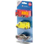 SIKU 1819 Emergency Call Station France, Police Car, Fire Engine, Ambulance