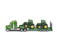 siku 1837 Low Loader with 2 John Deere Tractors 1:87 Metal/Plastic Folding Tail