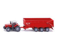 Siku 1844 Massey Ferguson Tractor With Krampe Trailer Toy Model