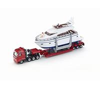 1:87 Siku Low Loader Transporter With Yacht - 187 1849 Model Heavy Man Scale - siku 187 yacht transporter low loader 1849 model heavy man scale