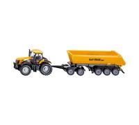 siku 1858, JCB Tractor with Dolly and Tipping Trailer, 1:87, Metal,P (US IMPORT)
