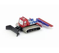 Siku Model Pistenbully 1897 – 1:87 Metal/Plastic, Red/Blue, Movable Track & Pivoting Blade