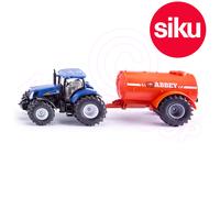 Siku 1945 New Holland Tractor + Abbey Slurry Tanker 1:50 Scale Model Toy