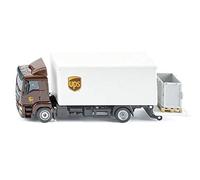 siku 1997, MAN Lorry with Box Body and Tail Lift, 1:50, Metal,Plastic, UPS design, Lowering loading area, In ccessories