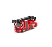 siku 2114, Fire Engine with Rotating Ladder, 1:50, Metal,Plastic, Red, Extendable turntable ladder